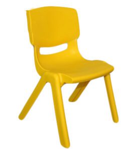 SILLA INFANTIL PLASTICA AMARILLA